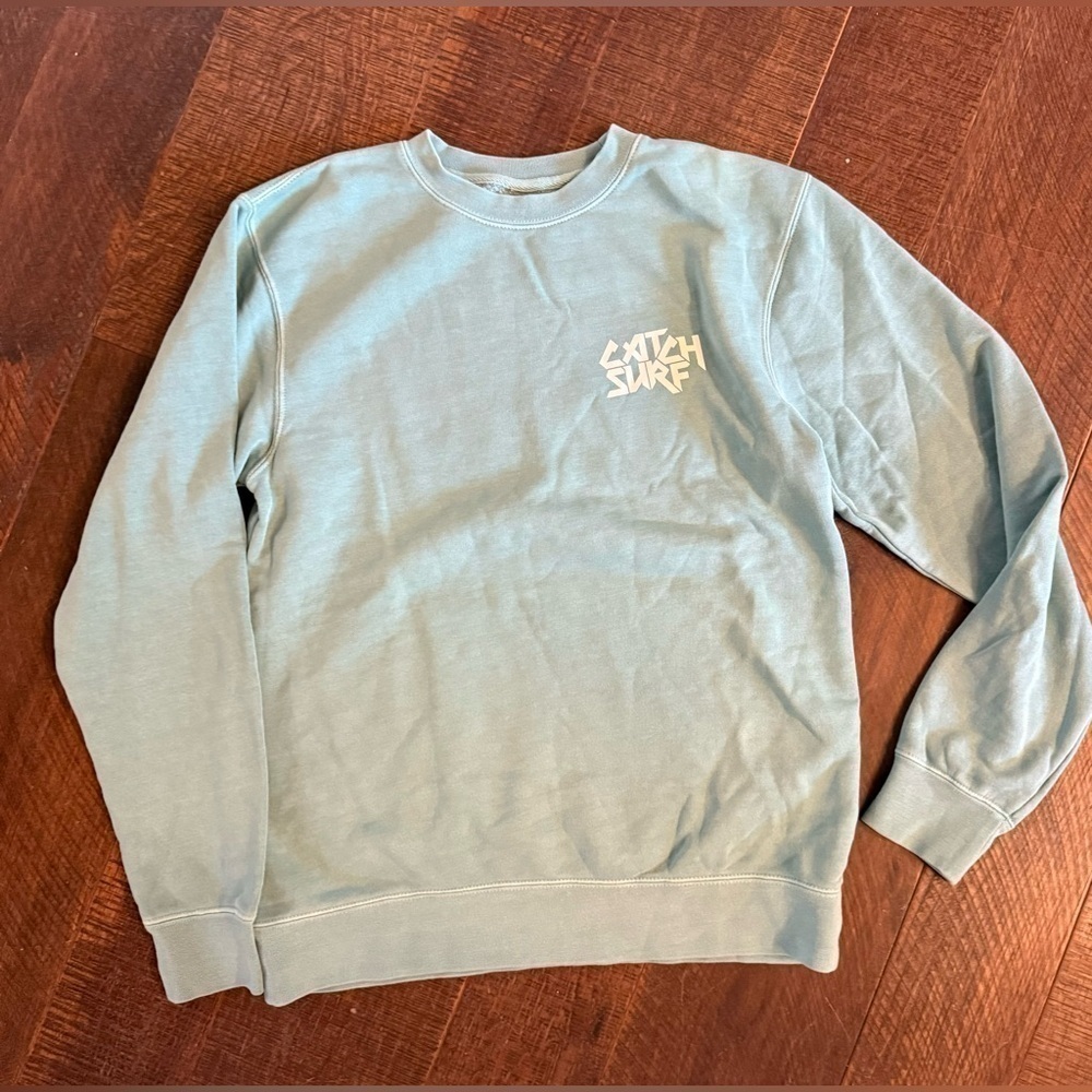 Catch surf mint green rainbow logo sweatshirt size small - Picture 6 of 6